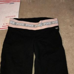 PINK flare yoga leggings